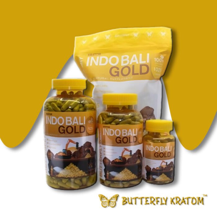 Indo Bali Gold Kratom Capsules - Buy Now at Butterfly Kratom